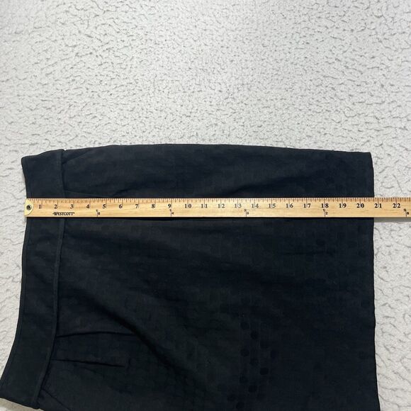 Club Monaco Women's 6 Straight Pencil Career Pleated Skirt Black Textured - Picture 10 of 10